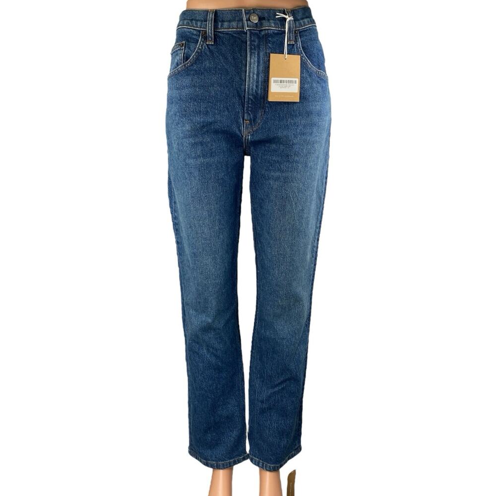 NEW Reformation Liza Newport Wash Blue High Rise Straight Denim Jeans Size 31